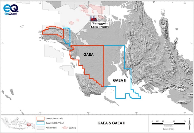 Gaea and Gaea II exploration blocks, Indonesia.