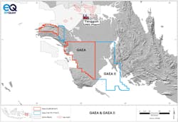 Gaea and Gaea II exploration blocks, Indonesia. Gaea and Gaea II exploration blocks, Indonesia.
