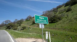 Kern County line, California
