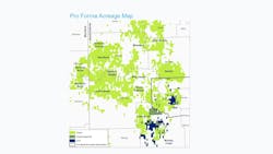 Chord Williston basin acquisition map Chord Williston basin acquisition map