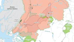 Ksi Lisims LNG project map Ksi Lisims LNG project map