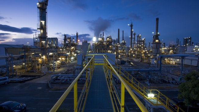 Notre Dame de Gravenchon refinery in Port Jérôme sur Seine, Normandy, France.
