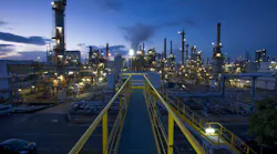 Notre Dame de Gravenchon refinery in Port Jérôme sur Seine, Normandy, France.