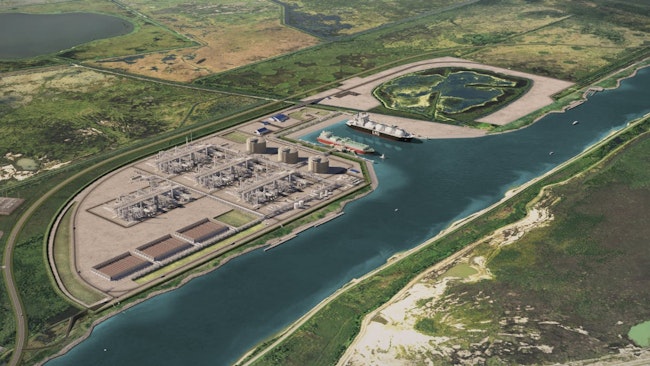 Port Arthur LNG Phase 2 rendering