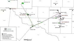 Targa Resources infrastructure map, Permian basin Targa Resources infrastructure map, Permian basin