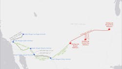 Western Gateway map Western Gateway map