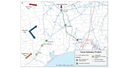 Texas Gateway project map Texas Gateway project map