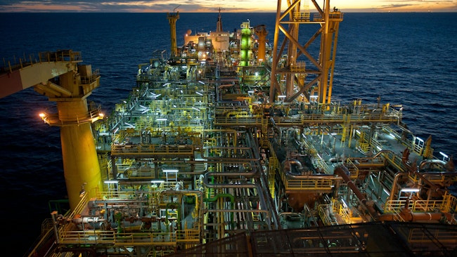 FPSO Espirito Santo, Parque das Conchas field, Brazil.