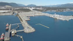 LNG Canada marine terminal, February 2025 LNG Canada marine terminal, February 2025
