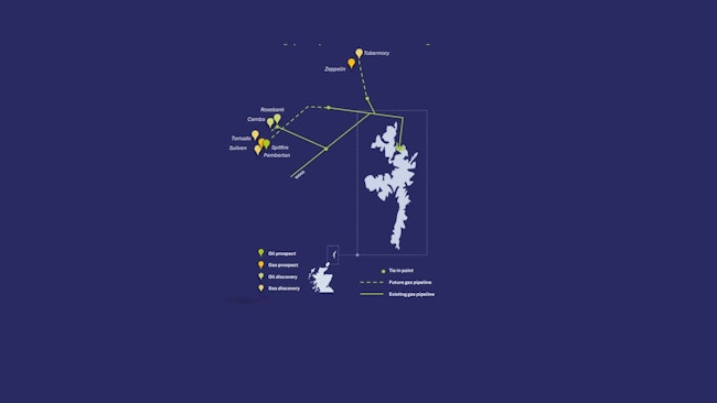 Ithaca Energy West of Shetland asset map
