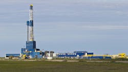 Drilling in Alaska. North slope oil drilling rig. Drilling in Alaska. North slope oil drilling rig.