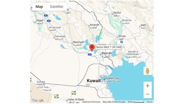 West Qurna 1 oil field, Iraq