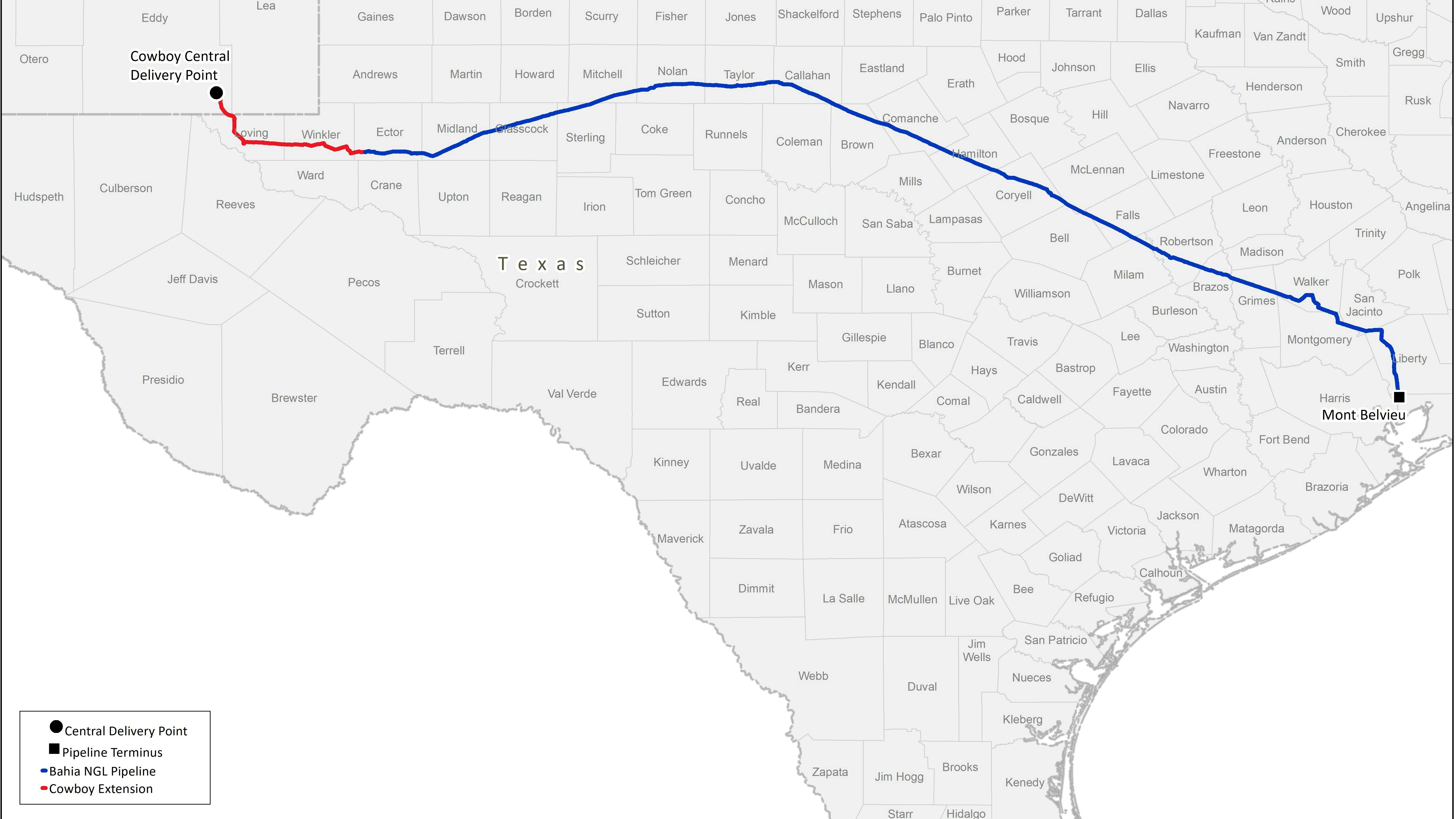 Bahia Pipeline Cowboy Extension and Cowboy Central Delivery Point