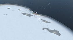 Illustration of Verdande field position in Norwegian Sea Illustration of Verdande field position in Norwegian Sea