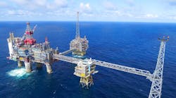 Sleipner field infrastructure in the North Sea Sleipner field infrastructure in the North Sea