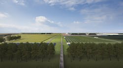 Rendering of DG Fuels' proposed sustainable aviation fuel production complex in Louisiana Rendering of DG Fuels' proposed sustainable aviation fuel production complex in Louisiana
