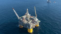 Ursa tension leg platform in the Gulf of Mexico Ursa tension leg platform in the Gulf of Mexico