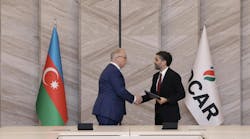 MOL Group chairman and CEO Zsolt Hernádi and SOCAR president Rovshan Najaf. MOL Group chairman and CEO Zsolt Hernádi and SOCAR president Rovshan Najaf.