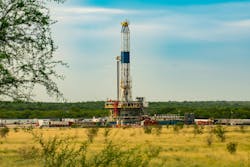 Oil rig drilling in Eagle Ford shale Oil rig drilling in Eagle Ford shale