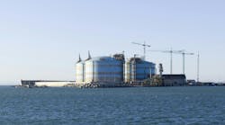 LNG construction site LNG construction site