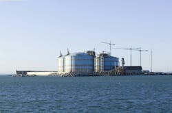 LNG construction site LNG construction site