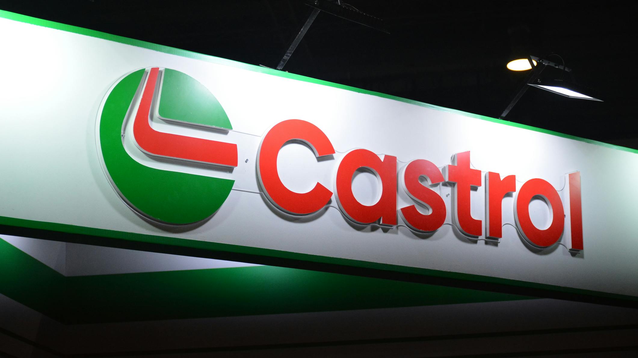 Castrol booth sign