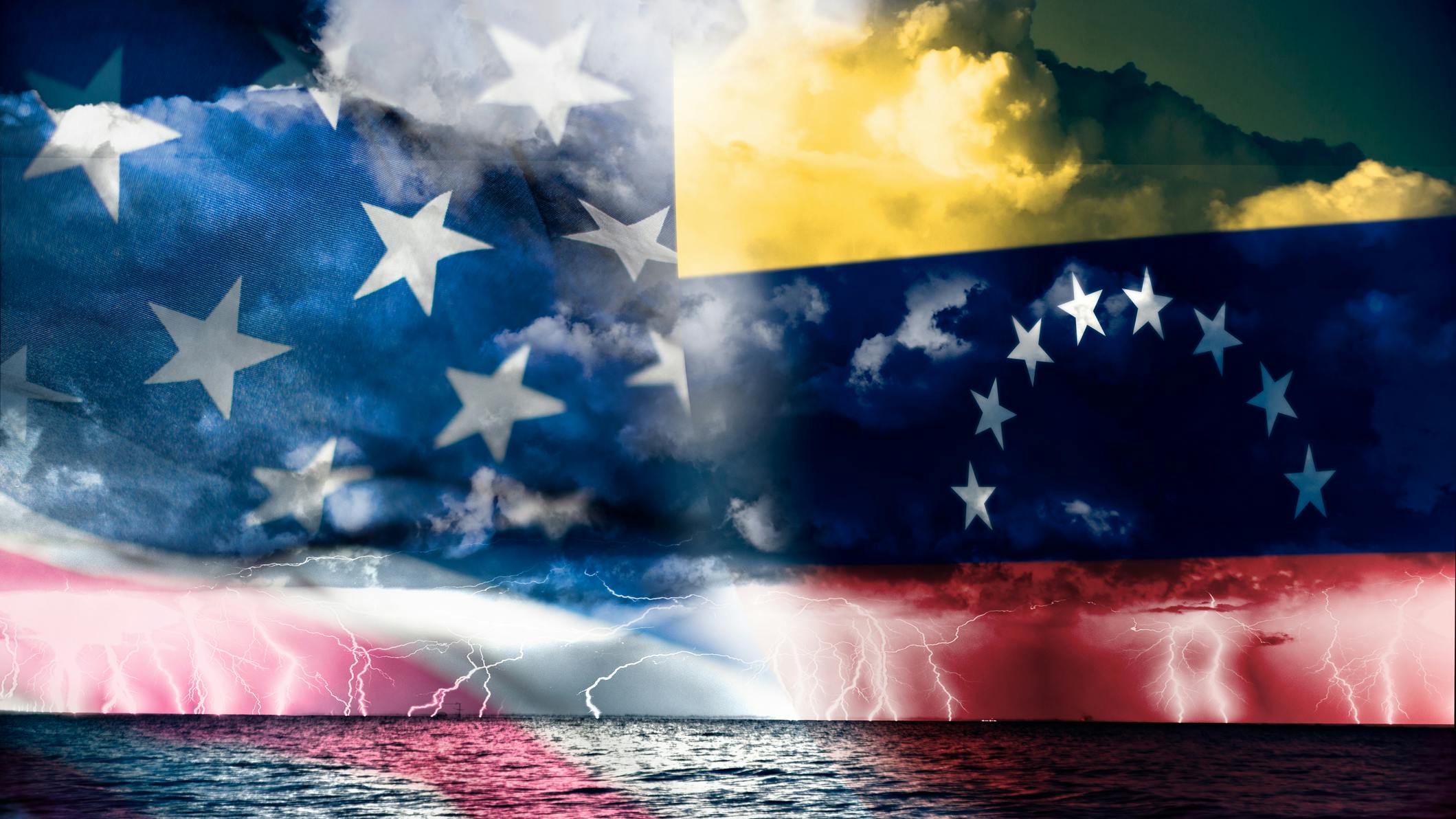US, Venezuela conceptual image
