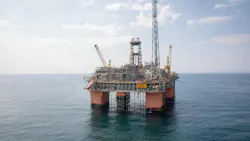 Snorre B platform, North Sea, Equinor Snorre B platform, North Sea, Equinor