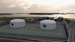 Rendering of Texas LNG export plant to be constructed in the Port of Brownsville, Tex. Rendering of Texas LNG export plant to be constructed in the Port of Brownsville, Tex.