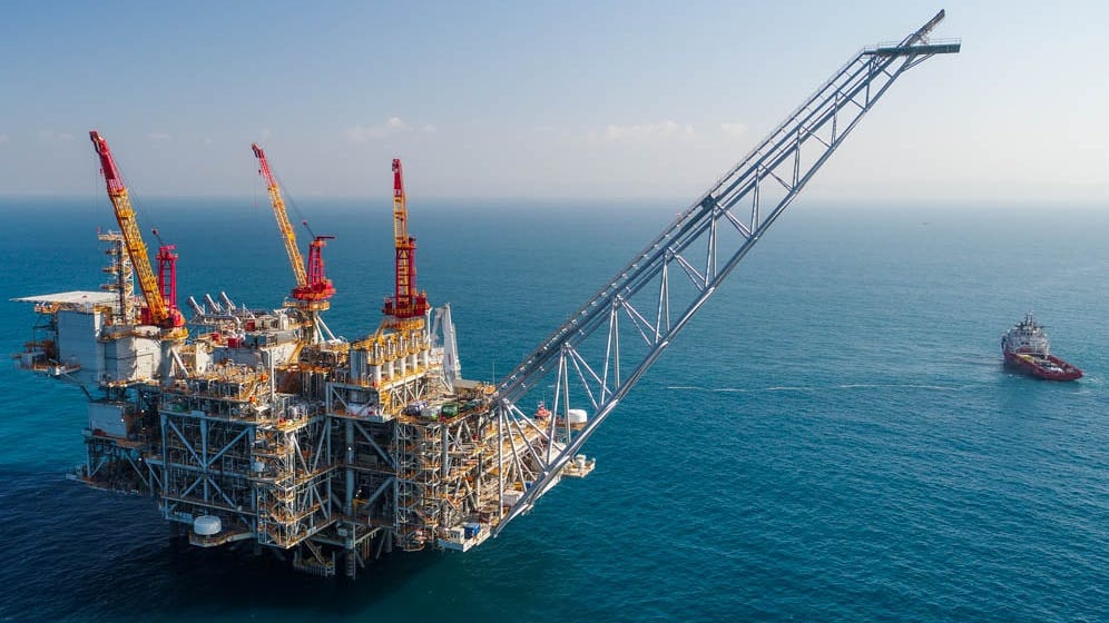 Leviathan production platform offshore Israel