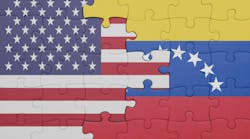 US and Venezuelan flag US and Venezuelan flag