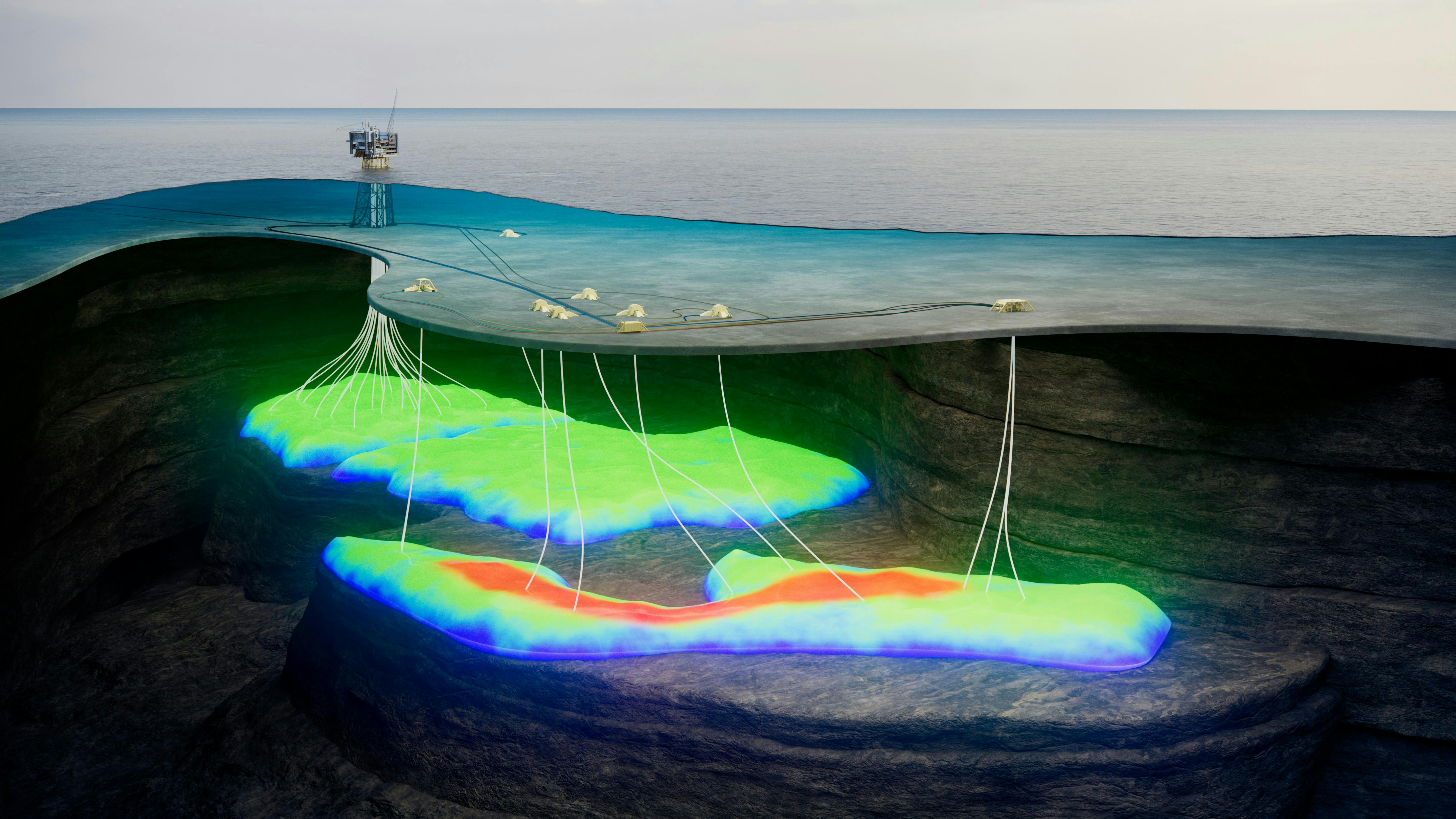Illustration of Solveig Phase 2 subsea tieback development