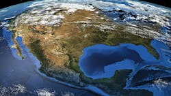 North America from space North America from space