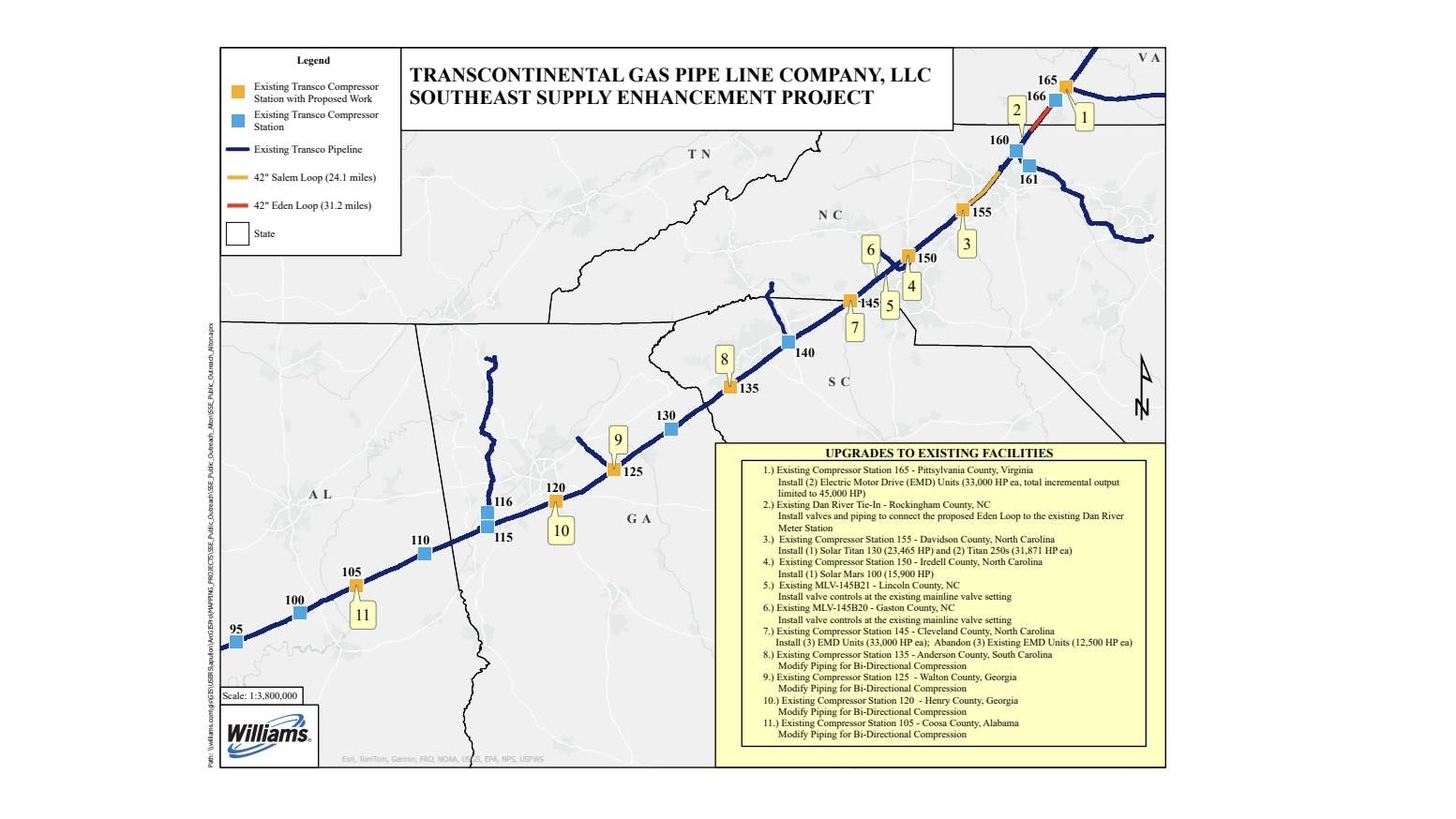 Transco SSE project map