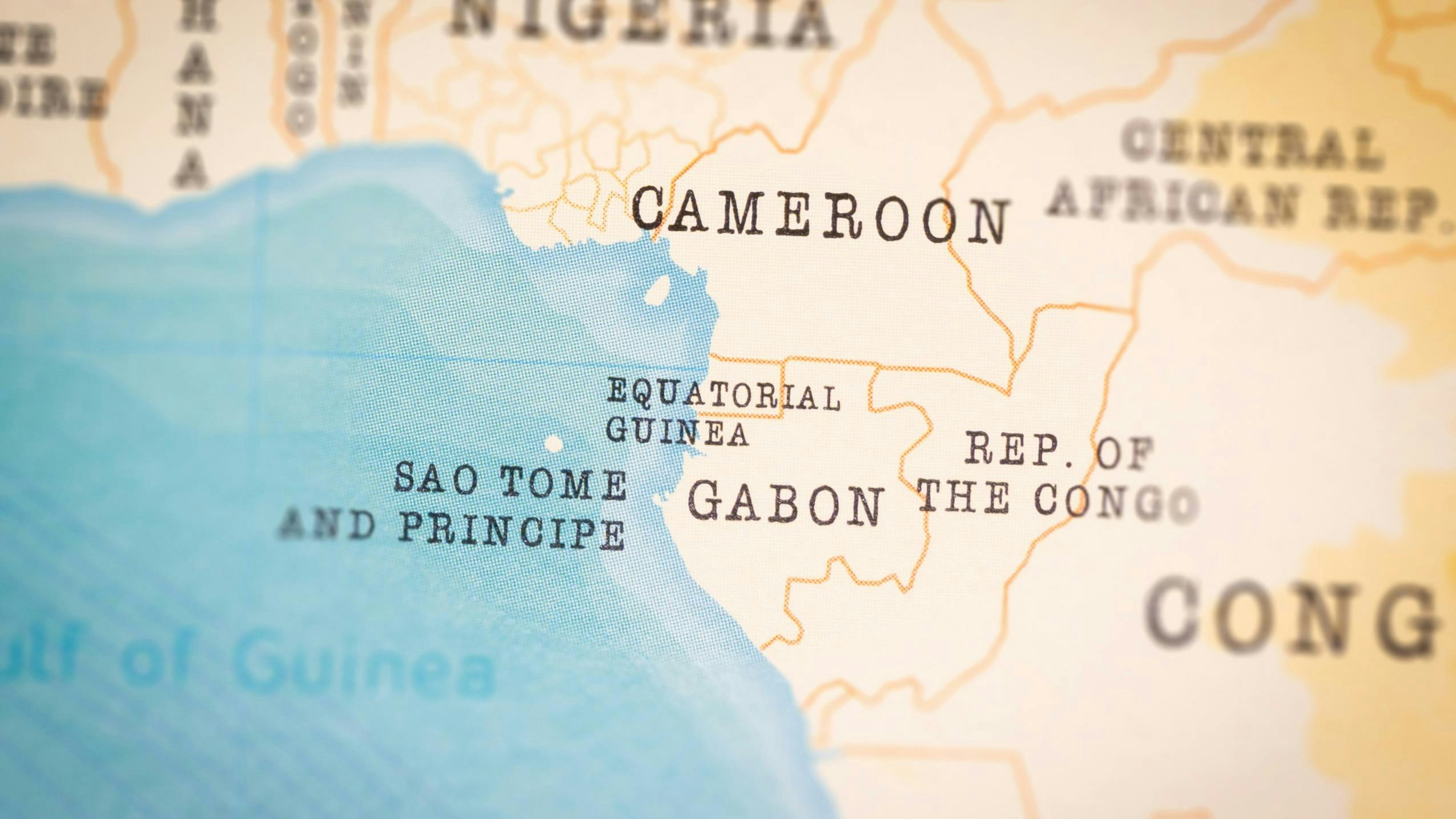 Map of Equatorial Guinea and Cameroon .