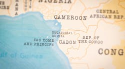 Map of Equatorial Guinea and Cameroon . Map of Equatorial Guinea and Cameroon .