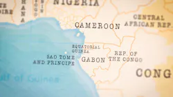 Map of Equatorial Guinea and Cameroon .