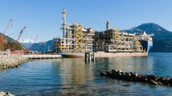 Modules arriving at site of Woodfibre LNG plant in Canada Modules arriving at site of Woodfibre LNG plant in Canada