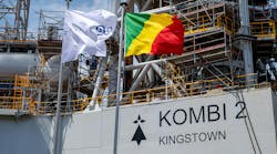 Kombi 2 platform oil and gas platform offshore Congo-Brazzaville Kombi 2 platform oil and gas platform offshore Congo-Brazzaville