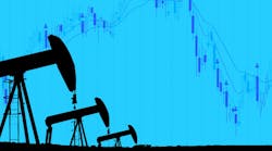 pumpjacks on blue chart background pumpjacks on blue chart background