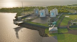 Commonwealth LNG export plant rendering Commonwealth LNG export plant rendering