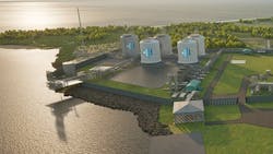 Commonwealth LNG export plant rendering Commonwealth LNG export plant rendering