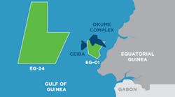 Kosmos Energy, Equatorial Guinea asset map Kosmos Energy, Equatorial Guinea asset map