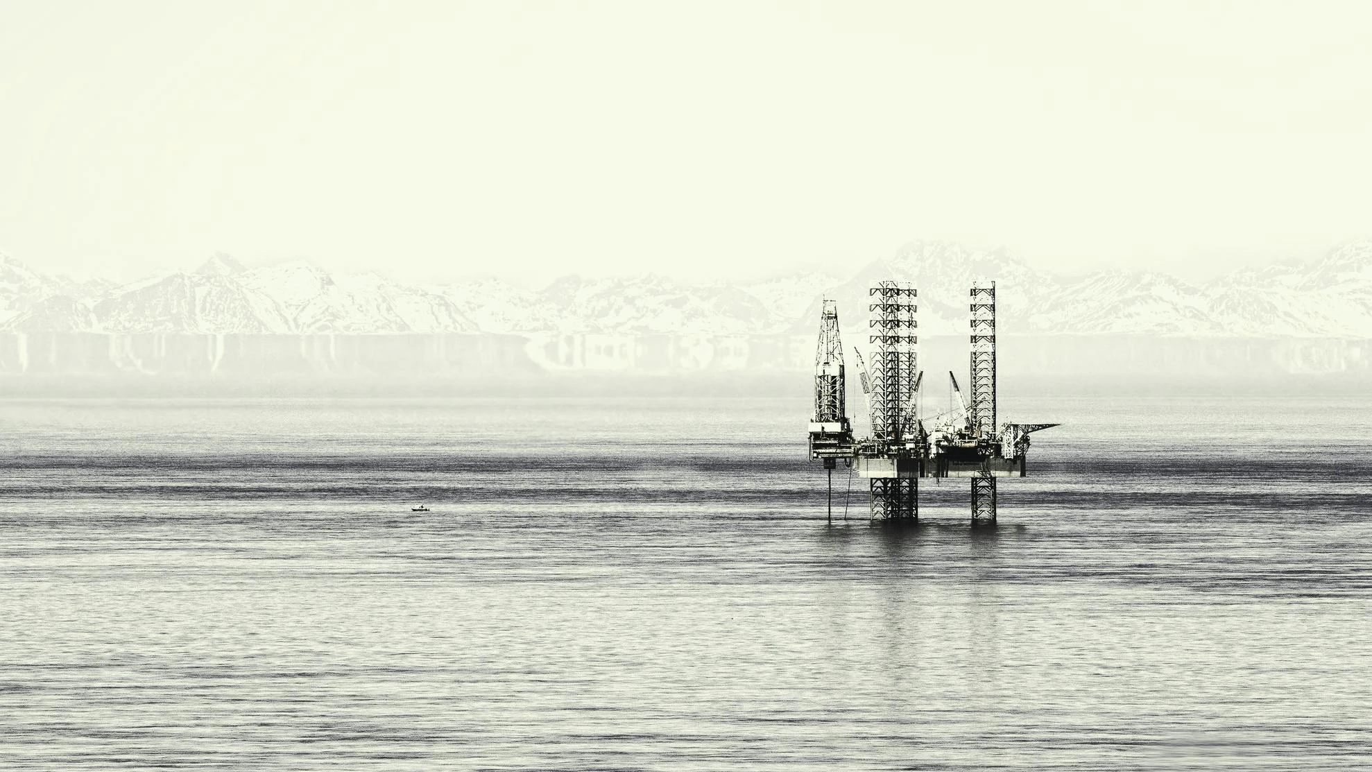 Drilling rig in Cook Inlet, Alaska