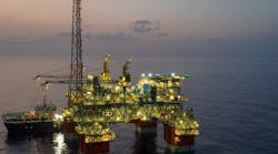 oil and gas production platform in US Gulf of Mexico oil and gas production platform in US Gulf of Mexico