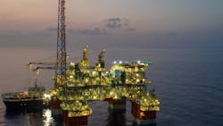 oil and gas production platform in US Gulf of Mexico oil and gas production platform in US Gulf of Mexico