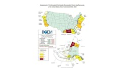 Map of undiscovered technically recoverable oil and gas resources of the US Outer Continental Shelf, 2026 Map of undiscovered technically recoverable oil and gas resources of the US Outer Continental Shelf, 2026