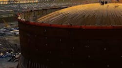 Plaquemines LNG plant during construction Plaquemines LNG plant during construction