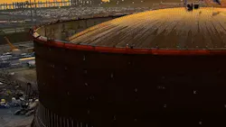 Plaquemines LNG plant during construction Plaquemines LNG plant during construction