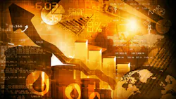 Increasing oil price, growing arrow graph Increasing oil price, growing arrow graph